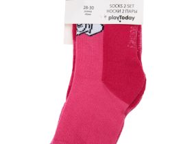 Носки с махровой стопой для девочки, 2 пары в комплекте