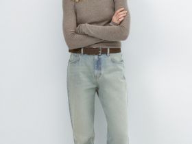 Джинсы Boyfriend с низкой посадкой, Голубой