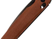 Складной нож SRM Terrier 258L-MN2, сталь 140Cr, рукоять коричневая микарта