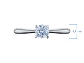 Классическое кольцо из серебра э0612кц02241102_white