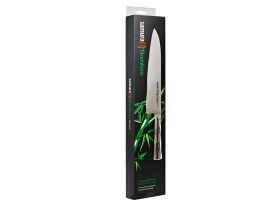 Поварской кухонный шеф-нож Samura Bamboo 24 см, сталь Aus 8, рукоять нержавеющая сталь