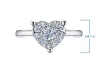 Классическое кольцо из белого золота э4712кц04200698_white