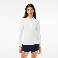 Женское поло Lacoste приталенного кроя из эластичного хлопка