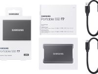 Внешний накопитель Samsung SSD USB 3.2 T7 2 ТБ серый