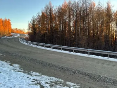 В Якутии на автодороге «Яна» установили более 1,6 км барьерных ограждений