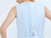 Жилет на пуговицах, Голубой