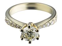 Кольцо из желтого золота э0312кц11161100_white