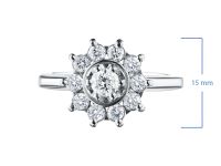 Классическое кольцо из белого золота с бриллиантами э0901кц04202940