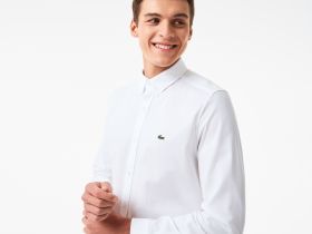 Мужская рубашка Lacoste приталенного кроя