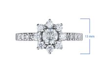 Кольцо из белого золота э4712кц03160700