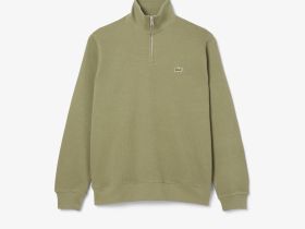 Мужская толстовка Lacoste на молнии с высоким воротом