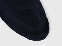 Высокие носки в рубчик, Синий