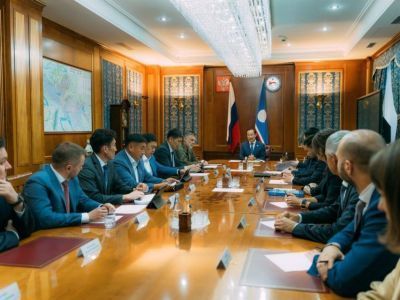 Глава Якутии обсудил мастер-план развития Якутска с делегацией ВЭБ.РФ