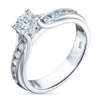 Кольцо из белого золота э4012кц09150600