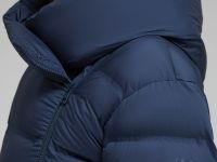 Стеганый пуховик с натуральным пухом