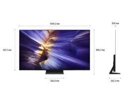 Телевизор Samsung 65" OLED S90F 4K, Процессор NQ4 AI Gen3, Vision AI Smart ТВ (2025) QE65S90FAEXRU черный