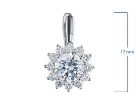 Серьги из белого золота э4712сг11231253