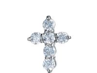 Подвеска из белого золота с бриллиантами э4701пд07210116