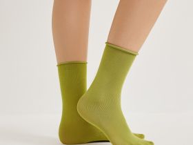 Носки Барио, оранжевые/зеленые