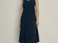 Сарафан миди приталенного силуэта с принтом в горо