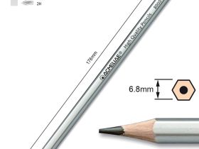 Набор чернографитных карандашей Acmeliae 6 твердостей (2H,HB,2B,4B,6B,8B) в блистере