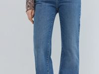 Джинсы Клёш с эластаном, Синий