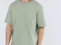 Футболка из гладкого хлопка, Зеленый