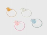 Набор резинок для волос для девочек, 4 шт., Мультицвет