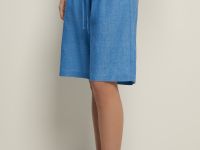 Льняные шорты женские стиля casual