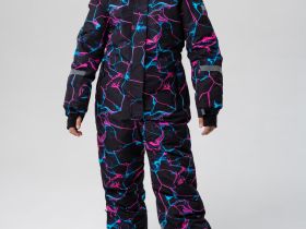 Комбинезон текстильный с полиуретановым покрытием для девочек