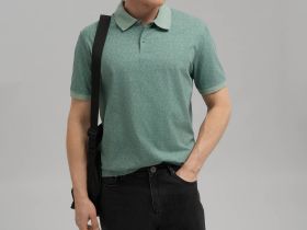 Поло прямого кроя из джерси