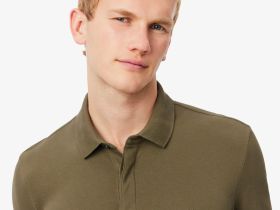 Мужское поло Lacoste с длинными рукавами