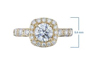 Кольцо из желтого золота э0312кц08167300