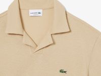 Мужское хлопковое поло Lacoste из смеси льна