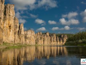 "Золотые Скалы реки Синяя". Синские, Ленские Столбы