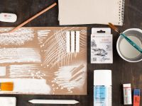 Набор сухих графических материалов "Ладога" соус белый, 3 мелка