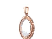 Подвеска из красного золота с бриллиантами и сапфирами э0286пд07240373