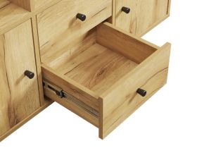 Стеллаж Кейн 2-112x149 Дуб Золотистый