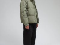 Стеганый пуховик с натуральным пухом