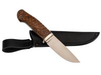 Нож Кроха, сталь M398, рукоять карельская береза