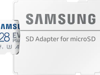 Карта памяти Samsung MicroSDXC 128Гб EVO Plus CL10 с адаптером белый