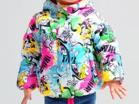 Куртка детская текстильная с полиуретановым покрытием для девочек