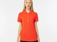 Женское поло Lacoste Slim Fit из эластичного хлопка