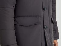 Полупальто утепленное с воротником-стойкой