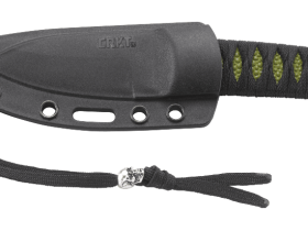 Нож с фиксированным клинком CRKT Achi, сталь 8Cr13MoV, рукоять паракорд