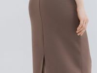 Прямая юбка, Коричневый