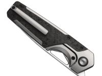 Складной нож Kizer Serpentine, сталь Elmax, рукоять титан/карбон, черный