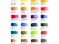 Набор акварели Гамма "Старый Мастер" 24 цв*2,6 мл, кюветы, с кистью, пластик. коробка