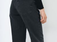 Джинсы Mom с высокой посадкой, Серый