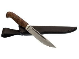 Нож Финка Дол, сталь, N690, рукоять карельская береза